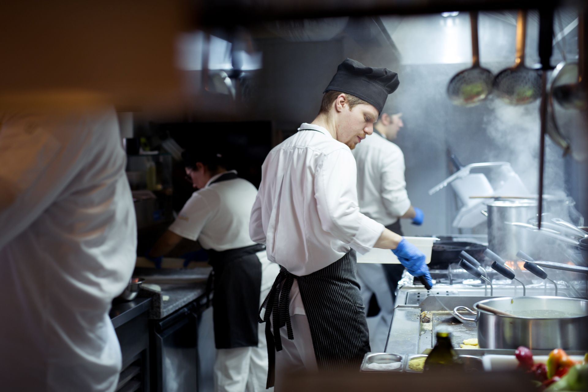 Chef working in the kitchen
